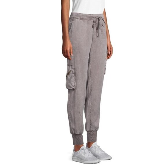 NWT YFB pink cargo pocket utility jogger pants M - Picture 2 of 7